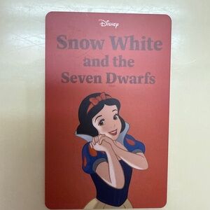 Disney Snow White and the Seven Dwarfs Card - Red and Blue